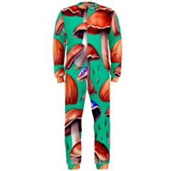 Mushroom Forest Onepiece Jumpsuit (men) by GardenOfOphir