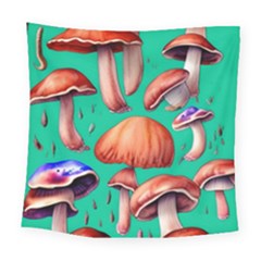 Mushroom Forest Square Tapestry (large) by GardenOfOphir