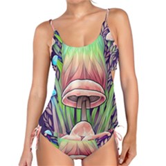 Tiny Forest Mushrooms Tankini Set by GardenOfOphir