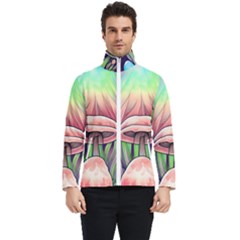 Tiny Forest Mushrooms Men s Bomber Jacket