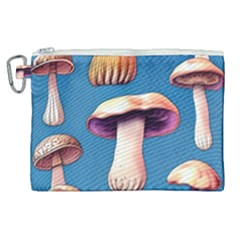 Cozy Forest Mushrooms Canvas Cosmetic Bag (xl) by GardenOfOphir