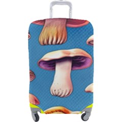 Cozy Forest Mushrooms Luggage Cover (large) by GardenOfOphir