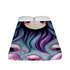 Witchy Mushroom Forest Fitted Sheet (full/ Double Size) by GardenOfOphir