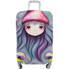 Witchy Mushroom Forest Luggage Cover (large) by GardenOfOphir