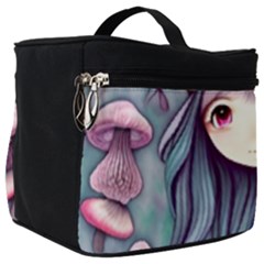 Witchy Mushroom Forest Make Up Travel Bag (big) by GardenOfOphir