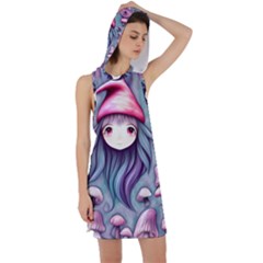 Witchy Mushroom Forest Racer Back Hoodie Dress by GardenOfOphir