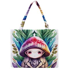 Fantasy Mushroom Forest Mini Tote Bag by GardenOfOphir