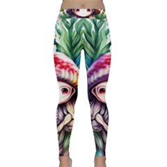 Fantasy Mushroom Forest Classic Yoga Leggings by GardenOfOphir