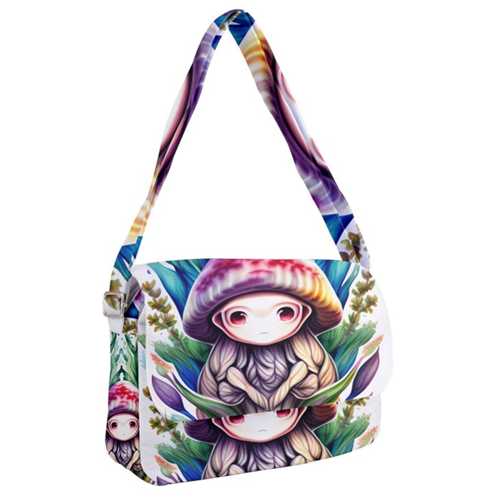 Fantasy Mushroom Forest Courier Bag