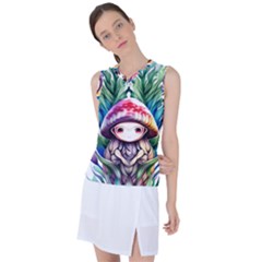 Fantasy Mushroom Forest Women s Sleeveless Sports Top by GardenOfOphir