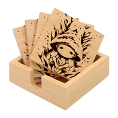 Fantasy Mushroom Forest Bamboo Coaster Set