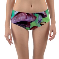 Historical Mushroom Forest Reversible Mid-waist Bikini Bottoms by GardenOfOphir