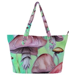 Historical Mushroom Forest Full Print Shoulder Bag by GardenOfOphir