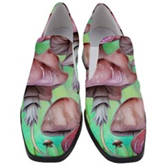 Historical Mushroom Forest Women Slip On Heel Loafers by GardenOfOphir