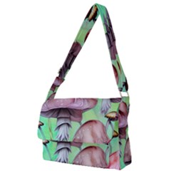 Historical Mushroom Forest Full Print Messenger Bag (l) by GardenOfOphir