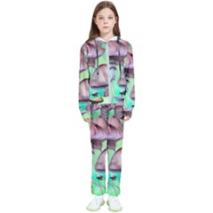 Historical Mushroom Forest Kids  Tracksuit by GardenOfOphir