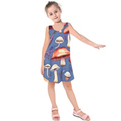 Nature s Own Wooden Mushroom Kids  Sleeveless Dress by GardenOfOphir