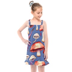 Nature s Own Wooden Mushroom Kids  Overall Dress by GardenOfOphir