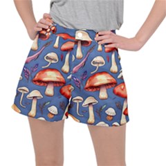 Nature s Own Wooden Mushroom Ripstop Shorts by GardenOfOphir