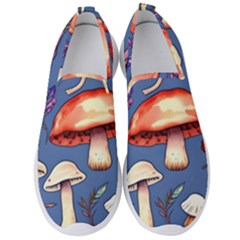 Nature s Own Wooden Mushroom Men s Slip On Sneakers by GardenOfOphir