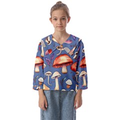 Nature s Own Wooden Mushroom Kids  Sailor Shirt by GardenOfOphir