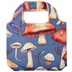 Nature s Own Wooden Mushroom Foldable Grocery Recycle Bag by GardenOfOphir