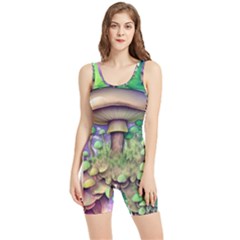 Farmcore Mushroom Women s Wrestling Singlet by GardenOfOphir