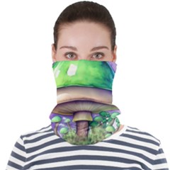 Farmcore Mushroom Face Seamless Bandana (adult) by GardenOfOphir