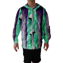 Witchy Mushroom Kids  Hooded Windbreaker by GardenOfOphir