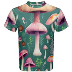 Tiny Historical Mushroom Men s Cotton Tee by GardenOfOphir