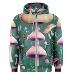 Tiny Historical Mushroom Men s Zipper Hoodie by GardenOfOphir