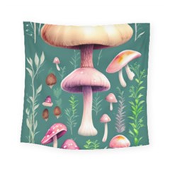 Tiny Historical Mushroom Square Tapestry (small) by GardenOfOphir