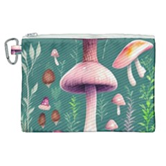 Tiny Historical Mushroom Canvas Cosmetic Bag (xl) by GardenOfOphir