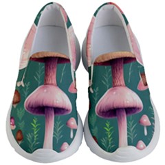 Tiny Historical Mushroom Kids Lightweight Slip Ons by GardenOfOphir