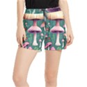 Tiny Historical Mushroom Women s Runner Shorts View1