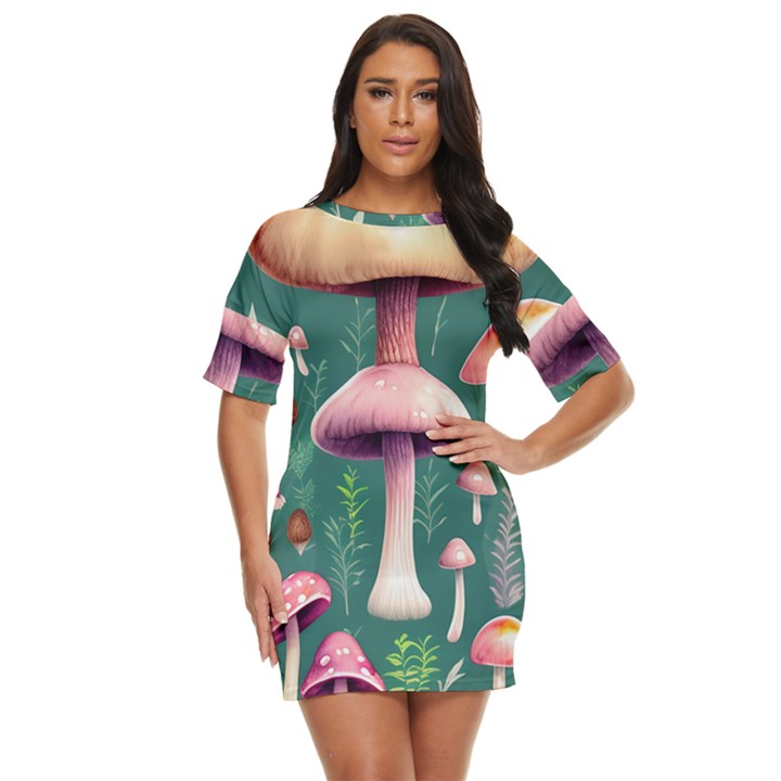 Tiny Historical Mushroom Just Threw It On Dress