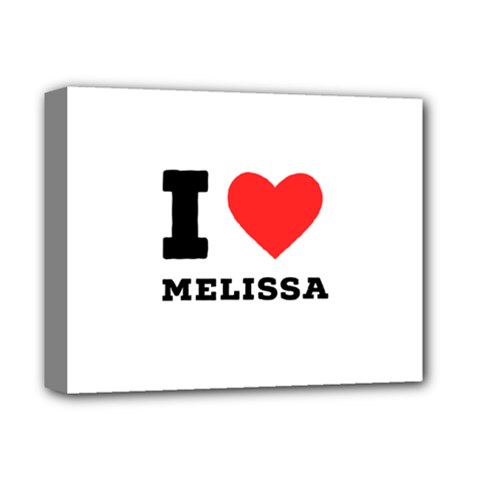 I Love Melissa Deluxe Canvas 14  X 11  (stretched) by ilovewhateva