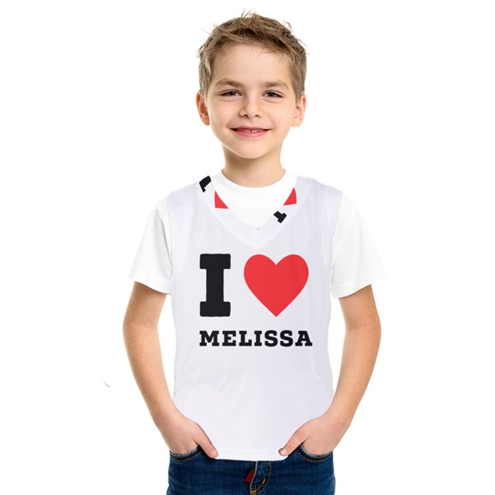 I love melissa Kids  Basketball Tank Top