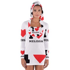 I Love Melissa Long Sleeve Hooded T-shirt by ilovewhateva