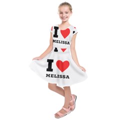 I Love Melissa Kids  Short Sleeve Dress by ilovewhateva