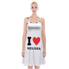 I Love Melissa Spaghetti Strap Velvet Dress by ilovewhateva