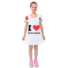 I Love Melissa Kids  Short Sleeve Velvet Dress by ilovewhateva