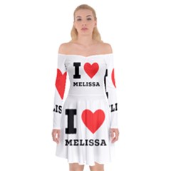 I Love Melissa Off Shoulder Skater Dress by ilovewhateva