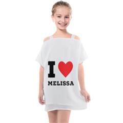 I Love Melissa Kids  One Piece Chiffon Dress by ilovewhateva