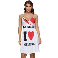 I Love Melissa V-neck Pocket Summer Dress  by ilovewhateva