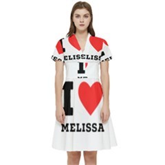 I Love Melissa Short Sleeve Waist Detail Dress by ilovewhateva