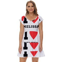 I Love Melissa Short Sleeve Tiered Mini Dress by ilovewhateva