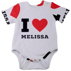 I Love Melissa Baby Short Sleeve Bodysuit by ilovewhateva