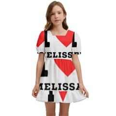 I Love Melissa Kids  Short Sleeve Dolly Dress by ilovewhateva