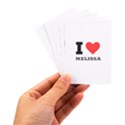 I love melissa Playing Cards Single Design (Rectangle) with Custom Box View3